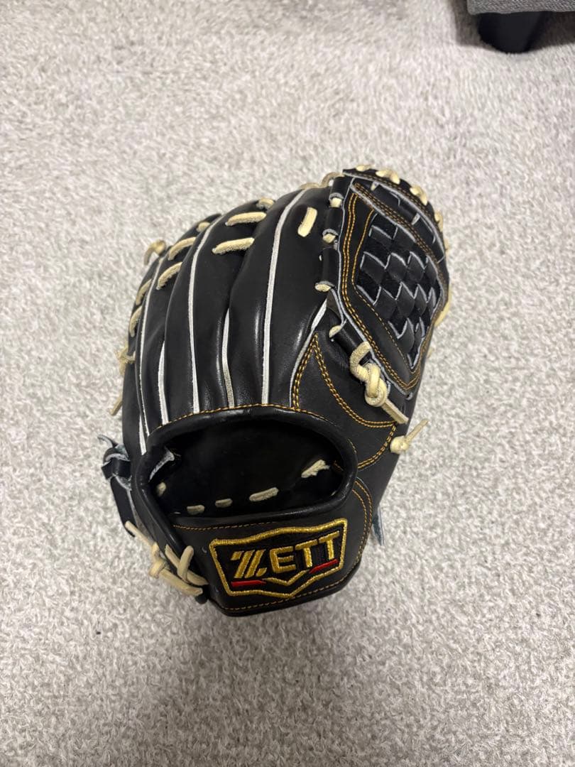 マ*サ様 ZETT 硬式グローブ 黒 編み込み