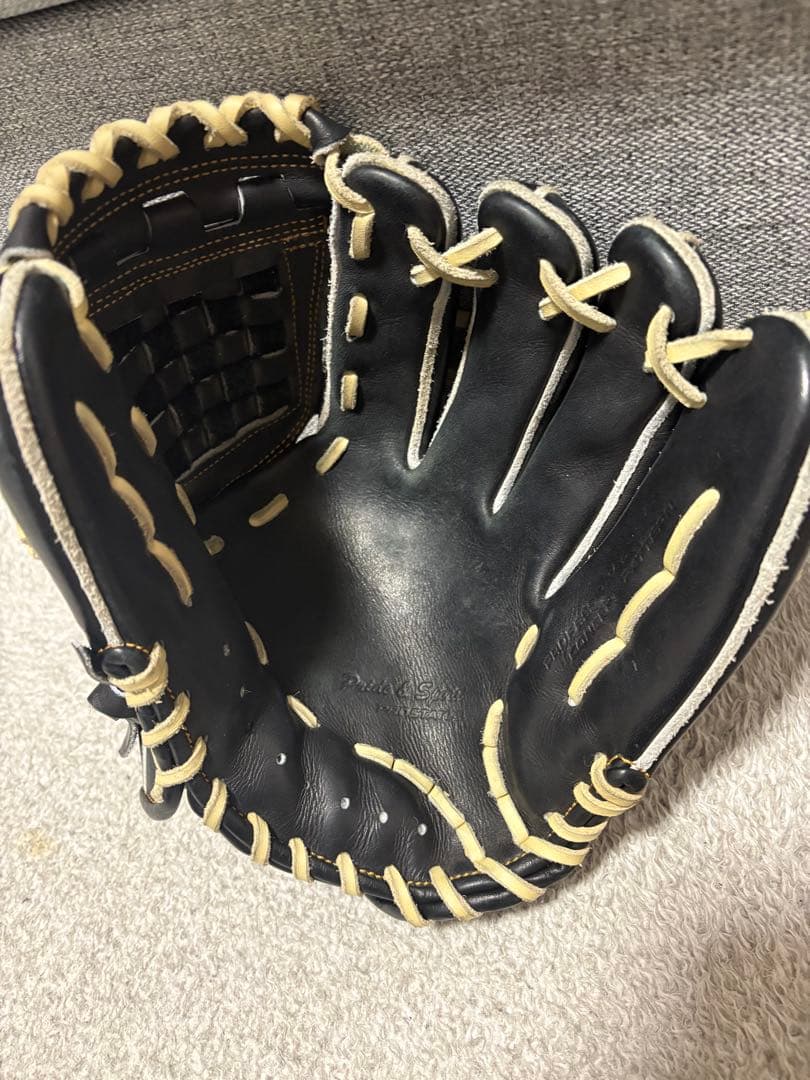 マ*サ様 ZETT 硬式グローブ 黒 編み込み