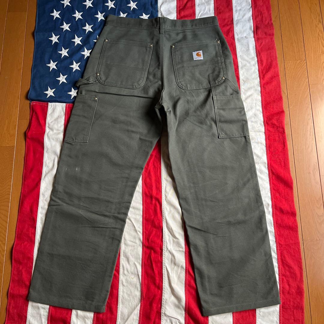 00s カーハート ダブルニー ペインターパンツ W31 モスグリーン USA製