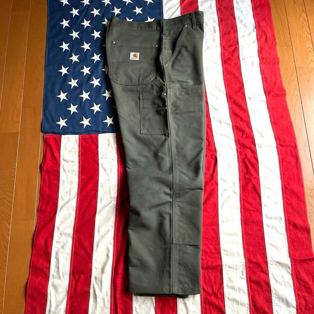 00s カーハート ダブルニー ペインターパンツ W31 モスグリーン USA製