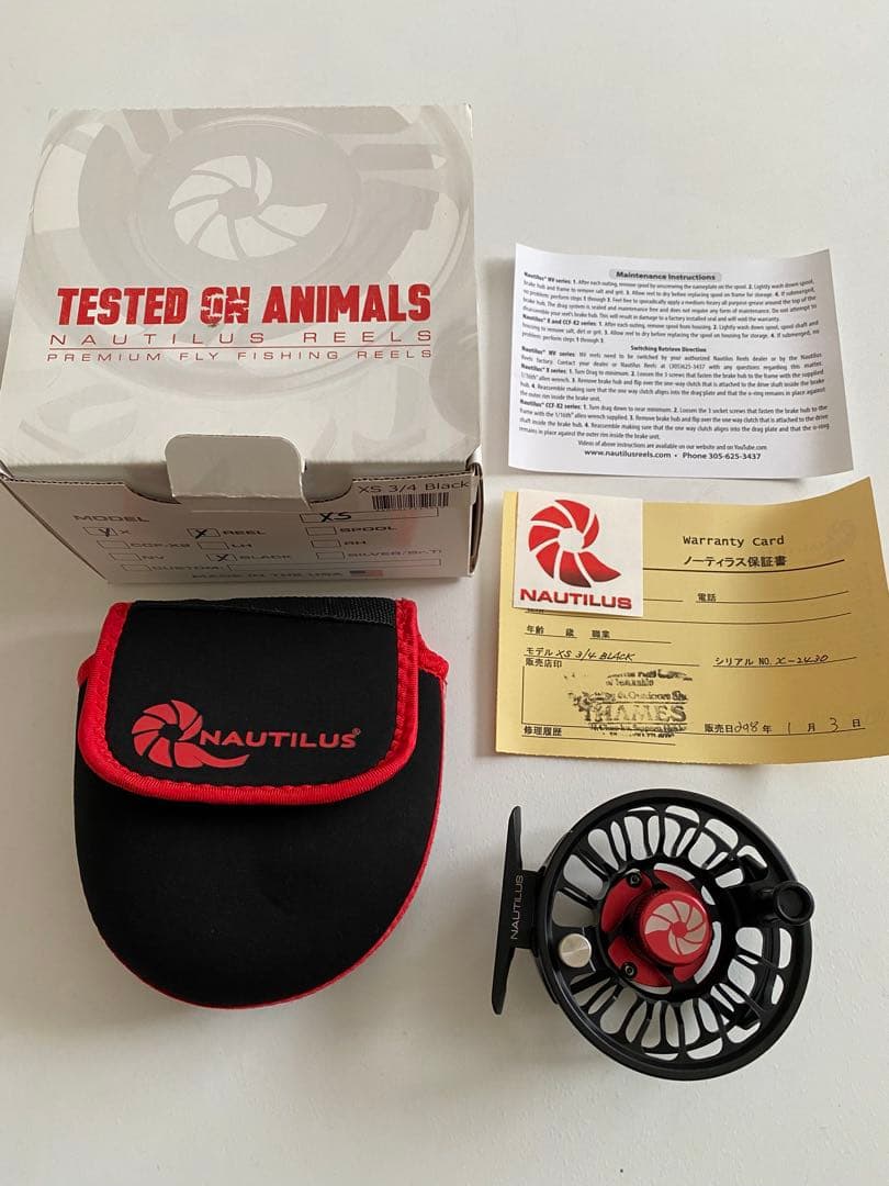 NAUTILUS XS 3/4 Black フライリール ノーティラス