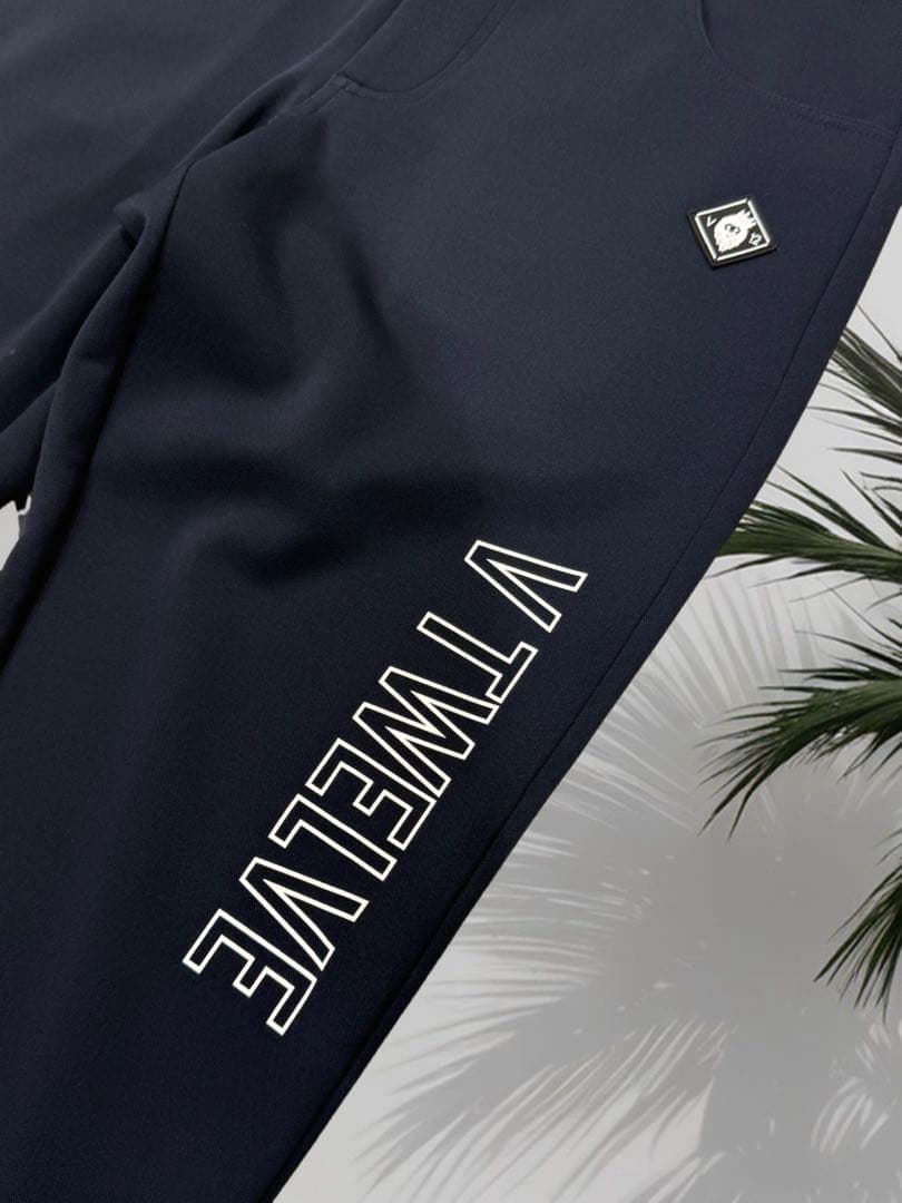 【新品】V12 LEON ゴルフ　メンズ　ロングパンツ　ネイビー