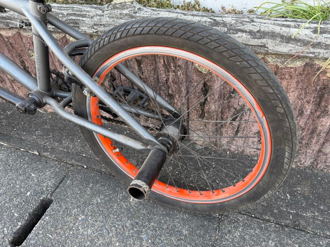 値下げ! ORANGE BMX 自転車 トリック ペグ付き
