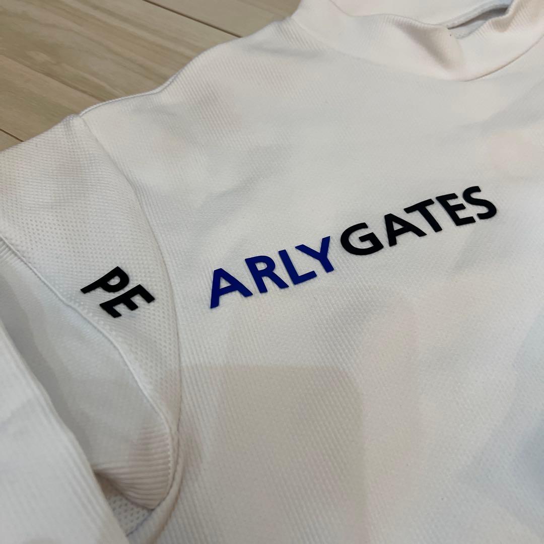 最新　半額以下　プロ仕様　パーリーゲイツ　ホワイト ストライプデザイン　サイズ0