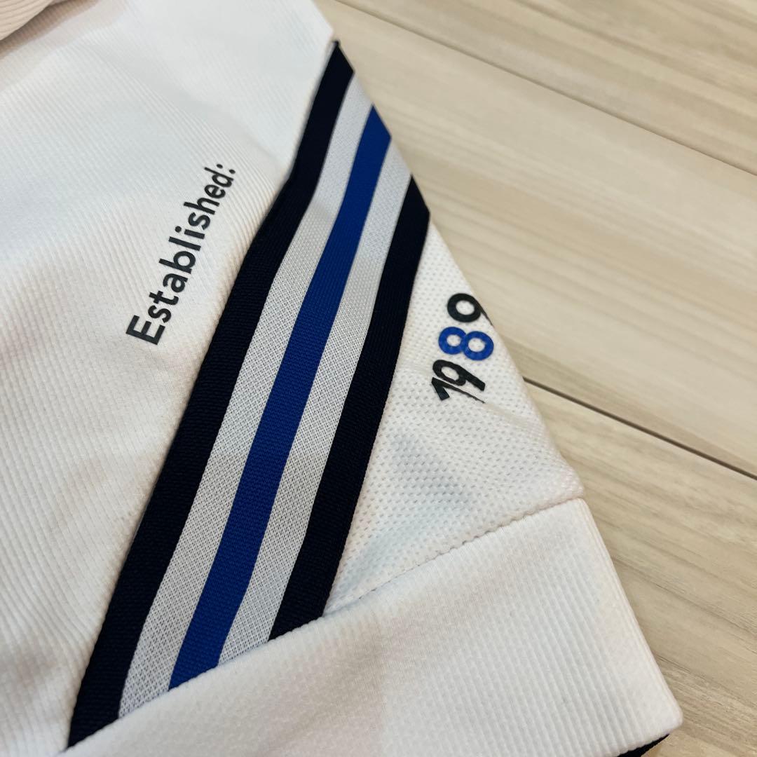 最新　半額以下　プロ仕様　パーリーゲイツ　ホワイト ストライプデザイン　サイズ0