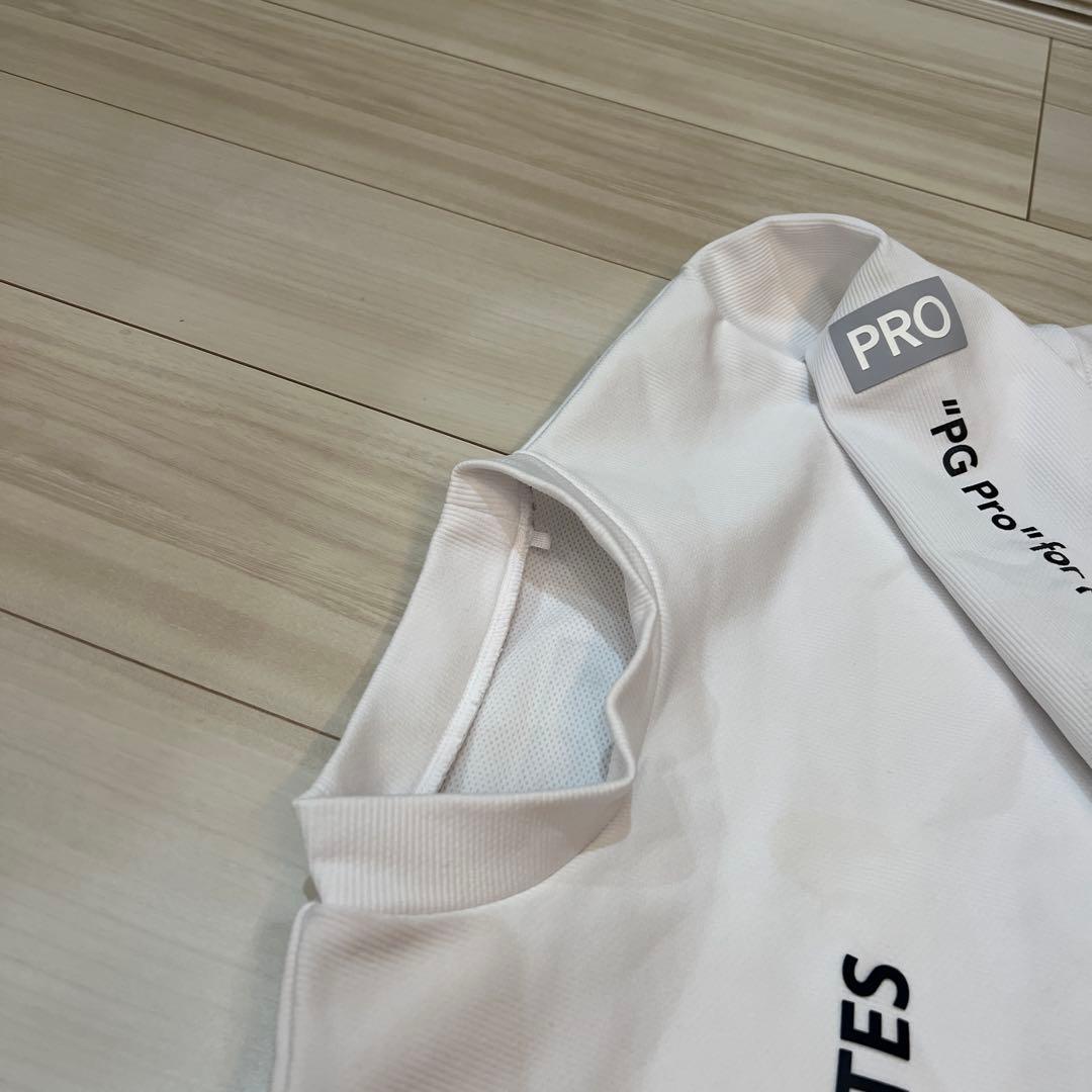 最新　半額以下　プロ仕様　パーリーゲイツ　ホワイト ストライプデザイン　サイズ0