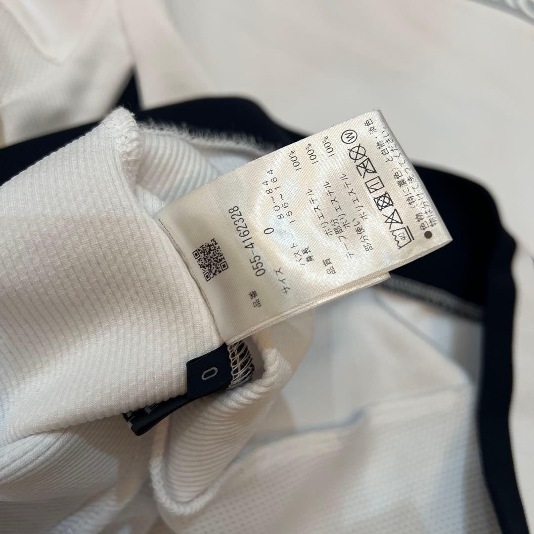 最新　半額以下　プロ仕様　パーリーゲイツ　ホワイト ストライプデザイン　サイズ0