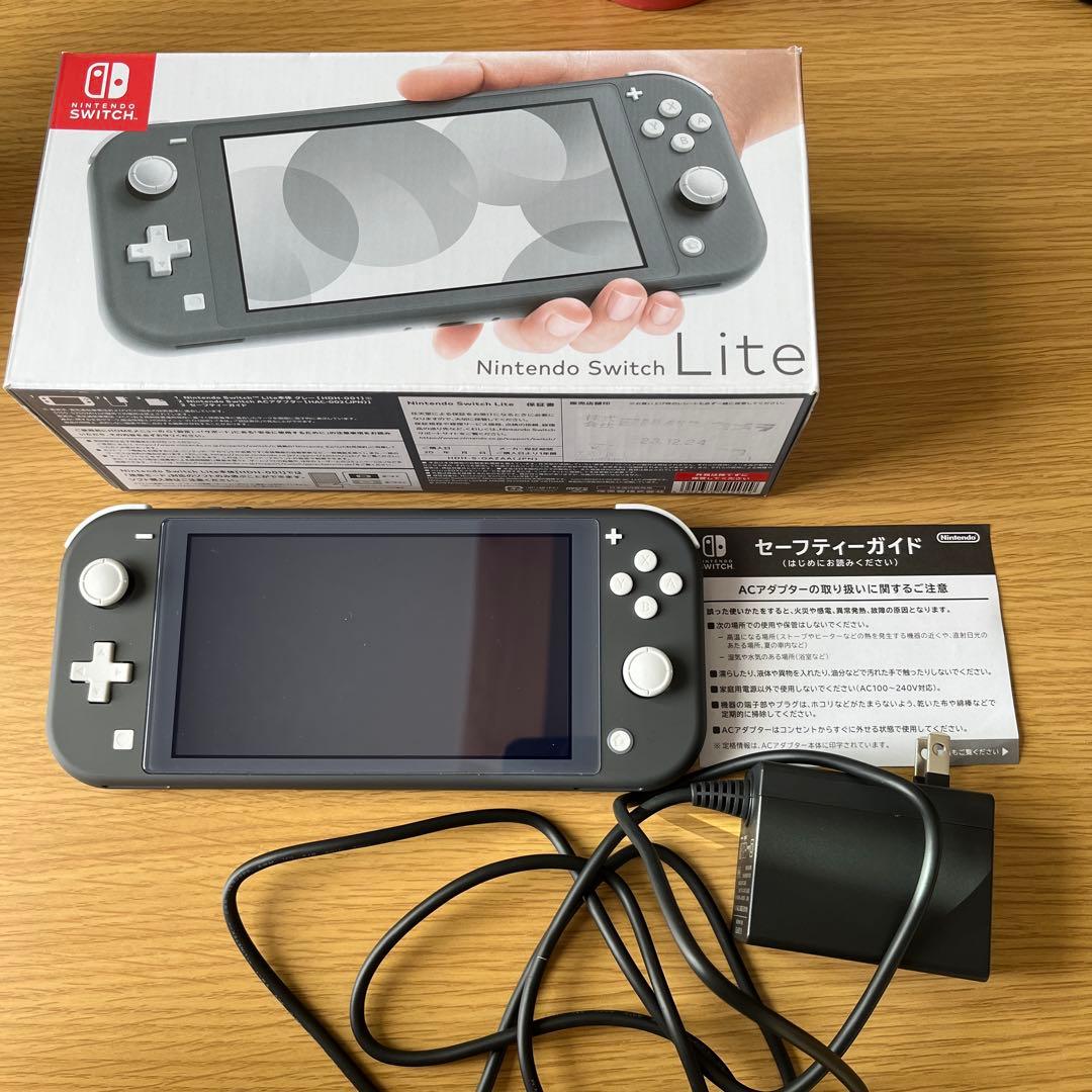 【Nintendo Switch Lite グレー 本体 】　動作確認済み