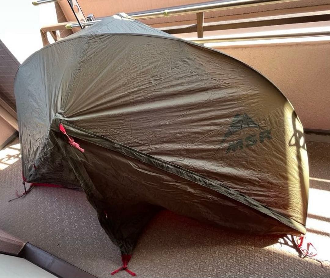 MSR HUBBA NX 1人用テント(グリーン) & スイス製ダウンシュラフ