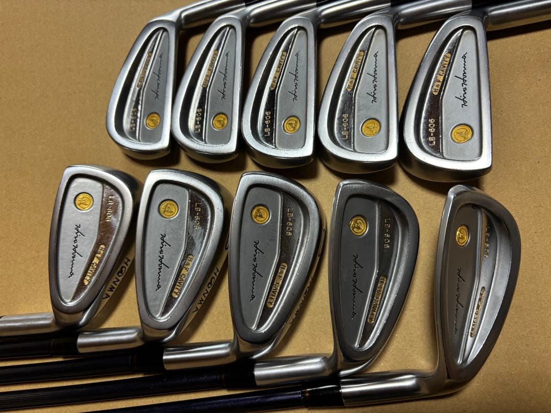 HONMA LB-606 3I〜11I SW 10本 H&F 金モグラ