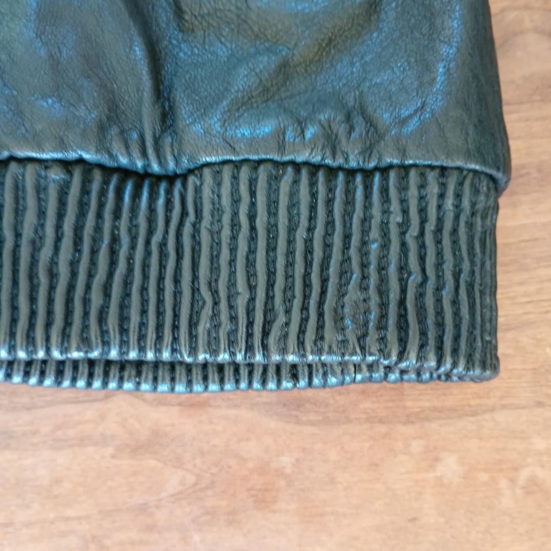 AVIREX◆レザージャケット・ブルゾン/XL/山羊革/6131016