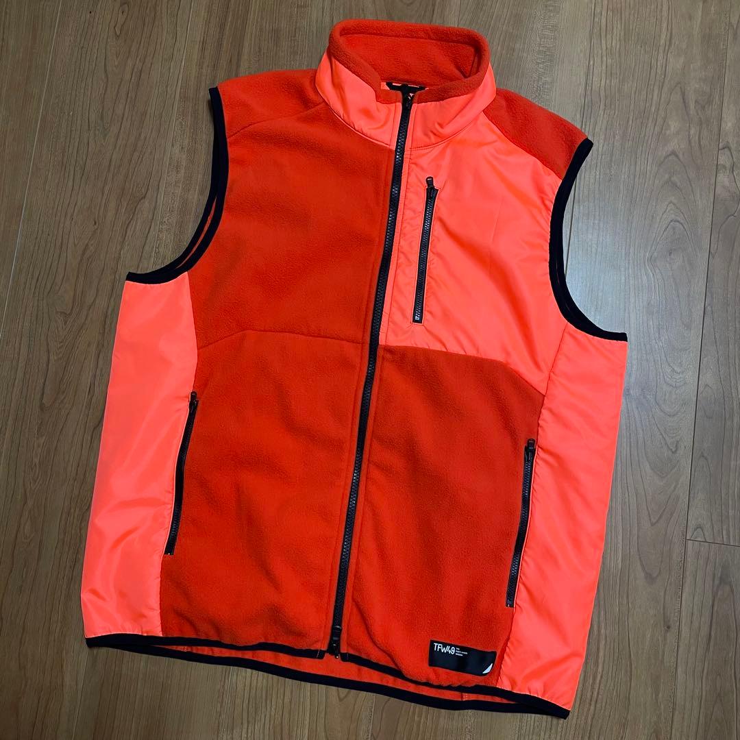 TFW49 フリースベスト　オレンジ　L ゴルフ