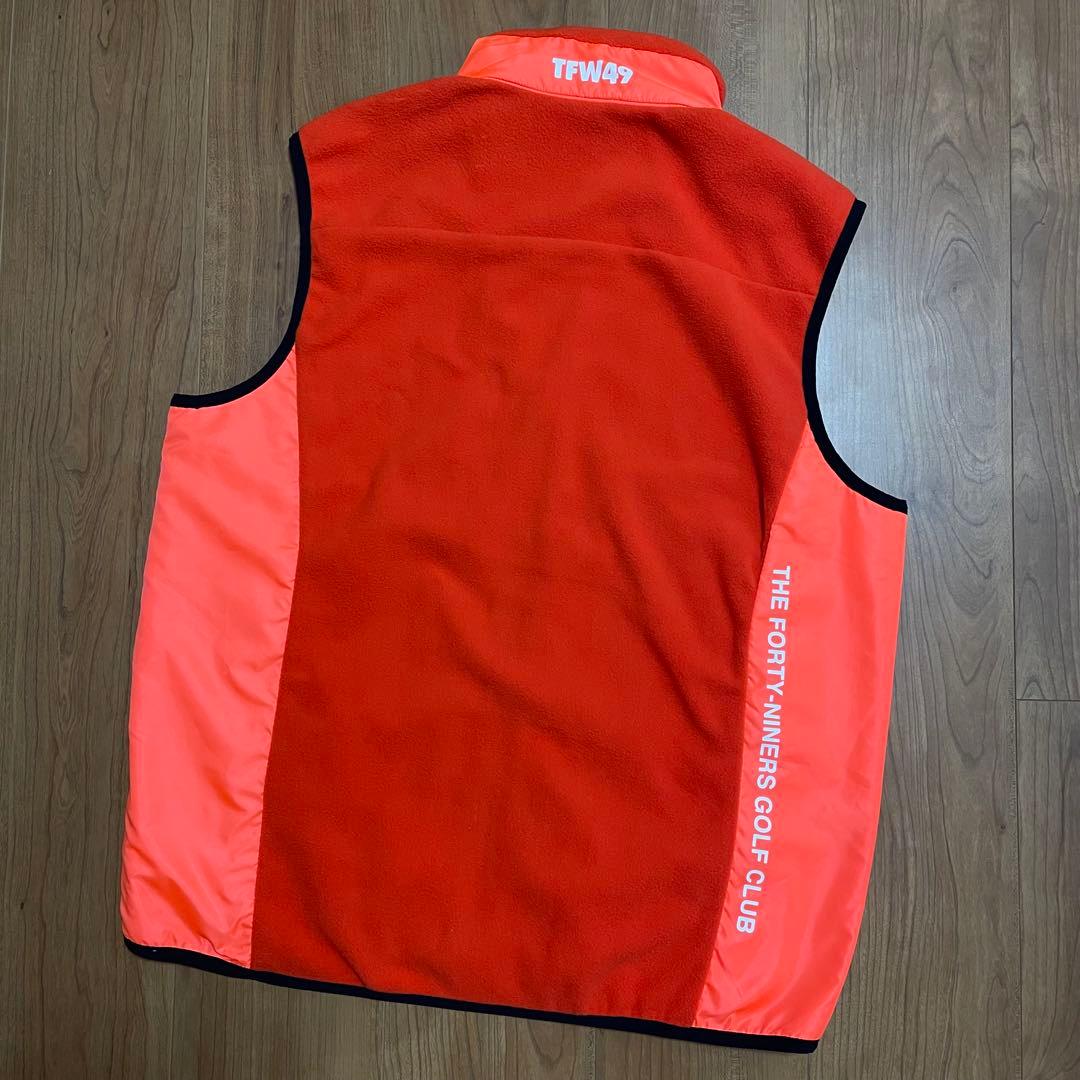 TFW49 フリースベスト　オレンジ　L ゴルフ
