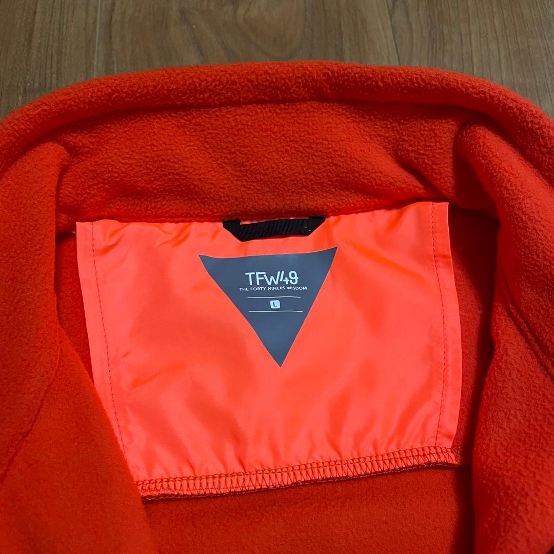 TFW49 フリースベスト　オレンジ　L ゴルフ