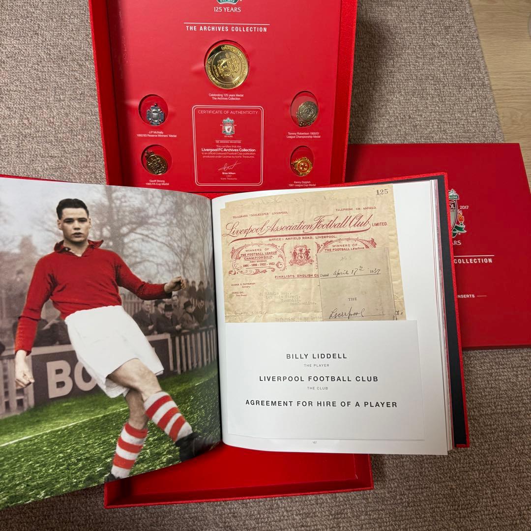 [激レア] リバプールFC 125周年ブック＆メダルセット