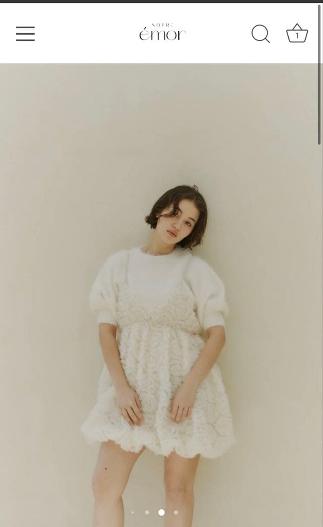 【新品】NOTRE emor tulle mini dress