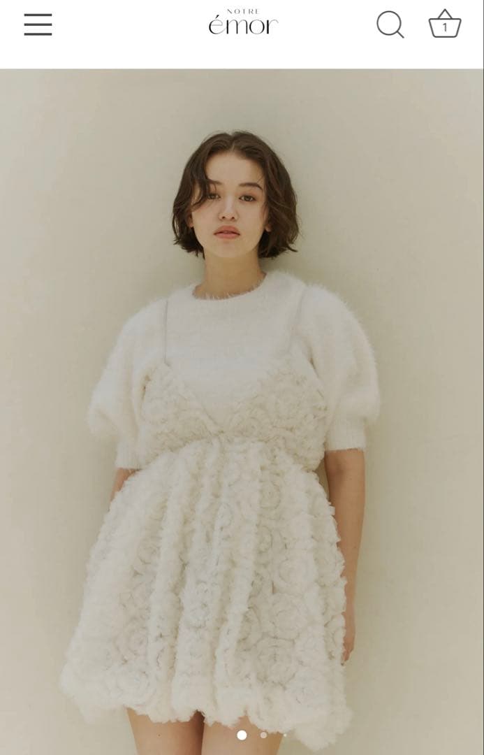 【新品】NOTRE emor tulle mini dress