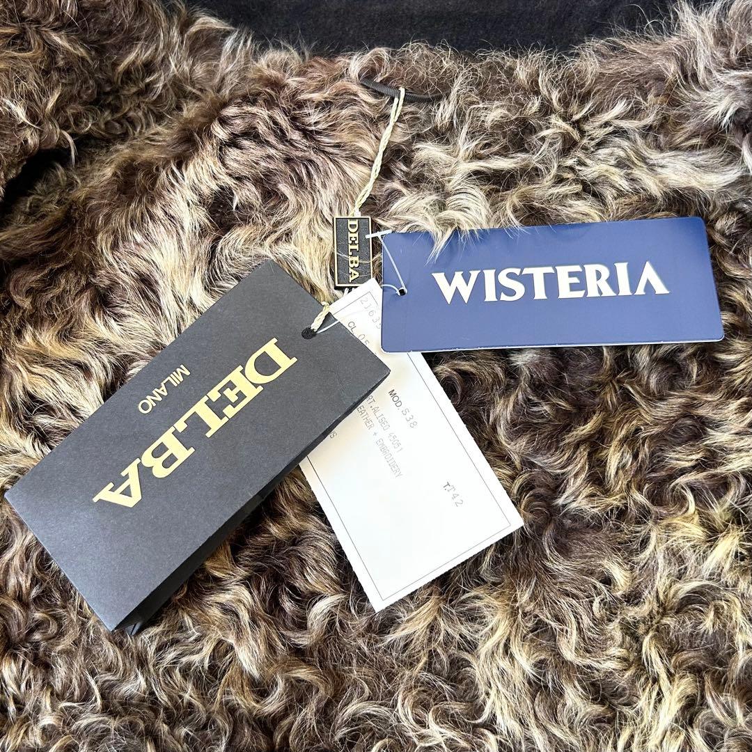 【新品タグ付】DELBA デルバ リアルファーポンチョ アルパカ ラムレザー