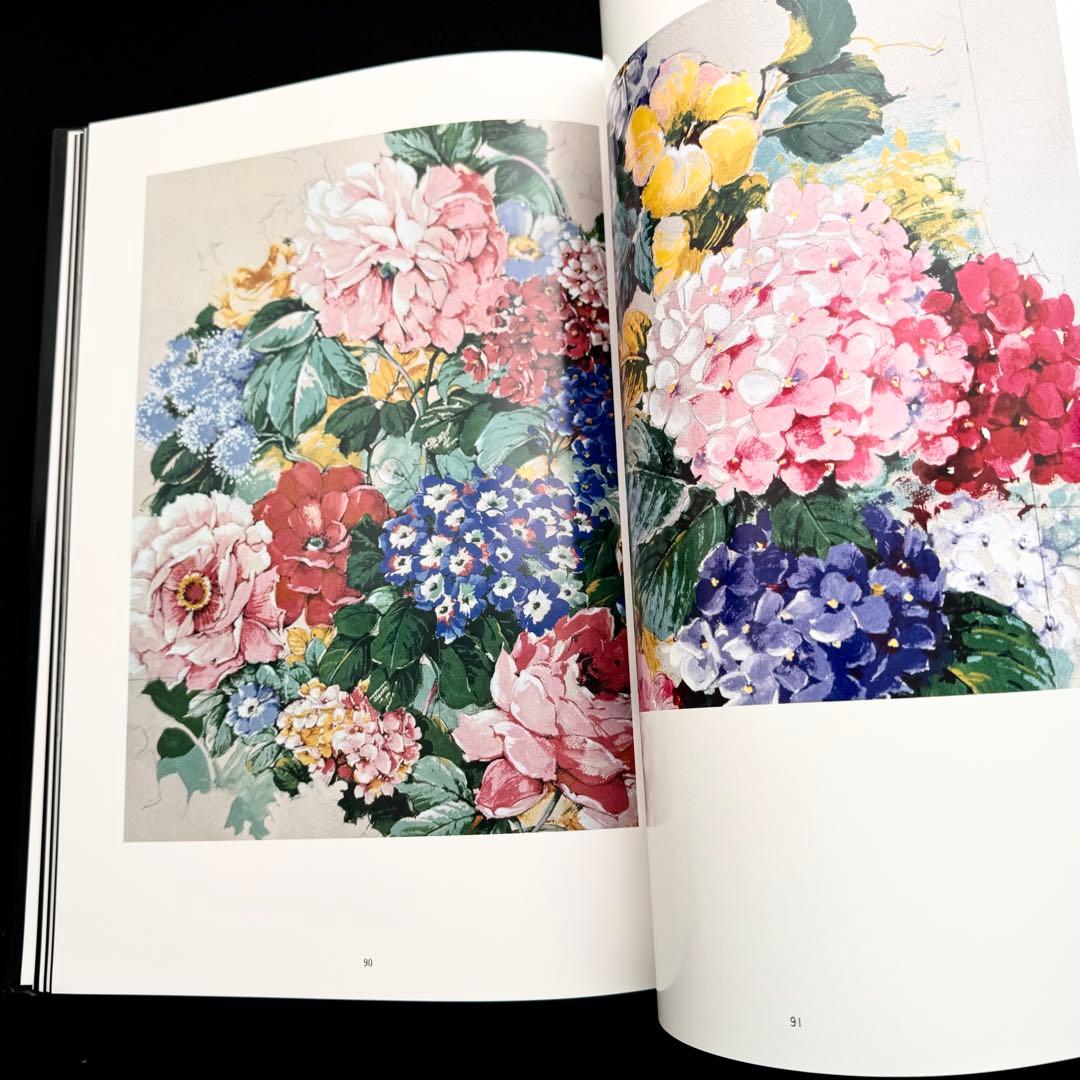 花の装飾デザイン画 作品集「Classic flower」ジャコモ・バルザッギ画