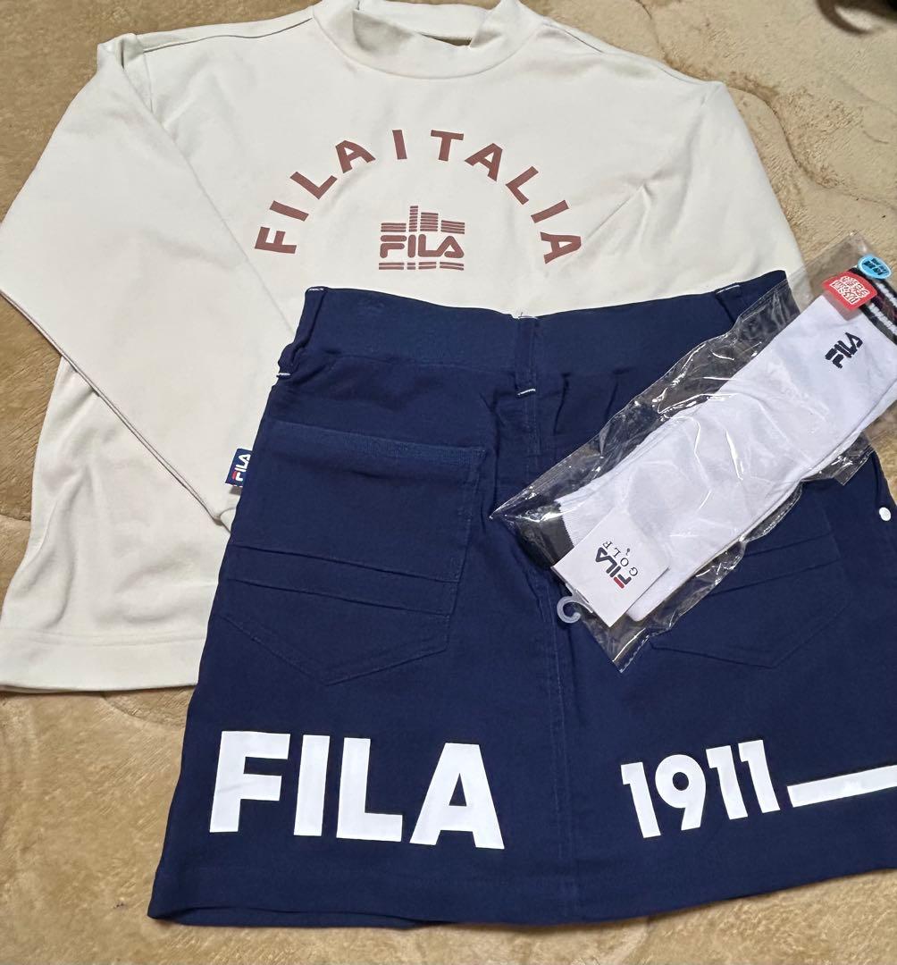 お値下げ！FILA ゴルフウェア レディース3点セット　新品未使用！