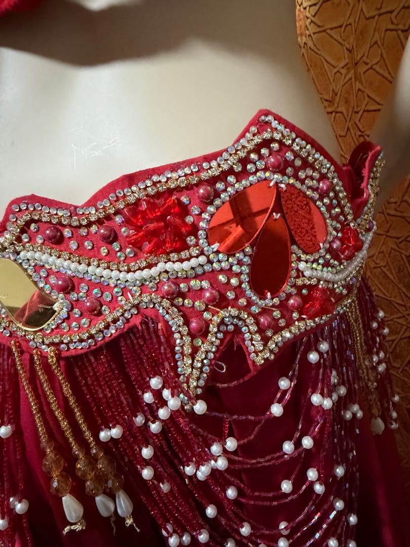 ベリーダンス衣装ブラ　ベルトyasser