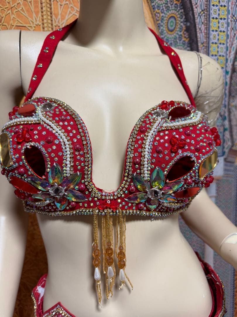 ベリーダンス衣装ブラ　ベルトyasser