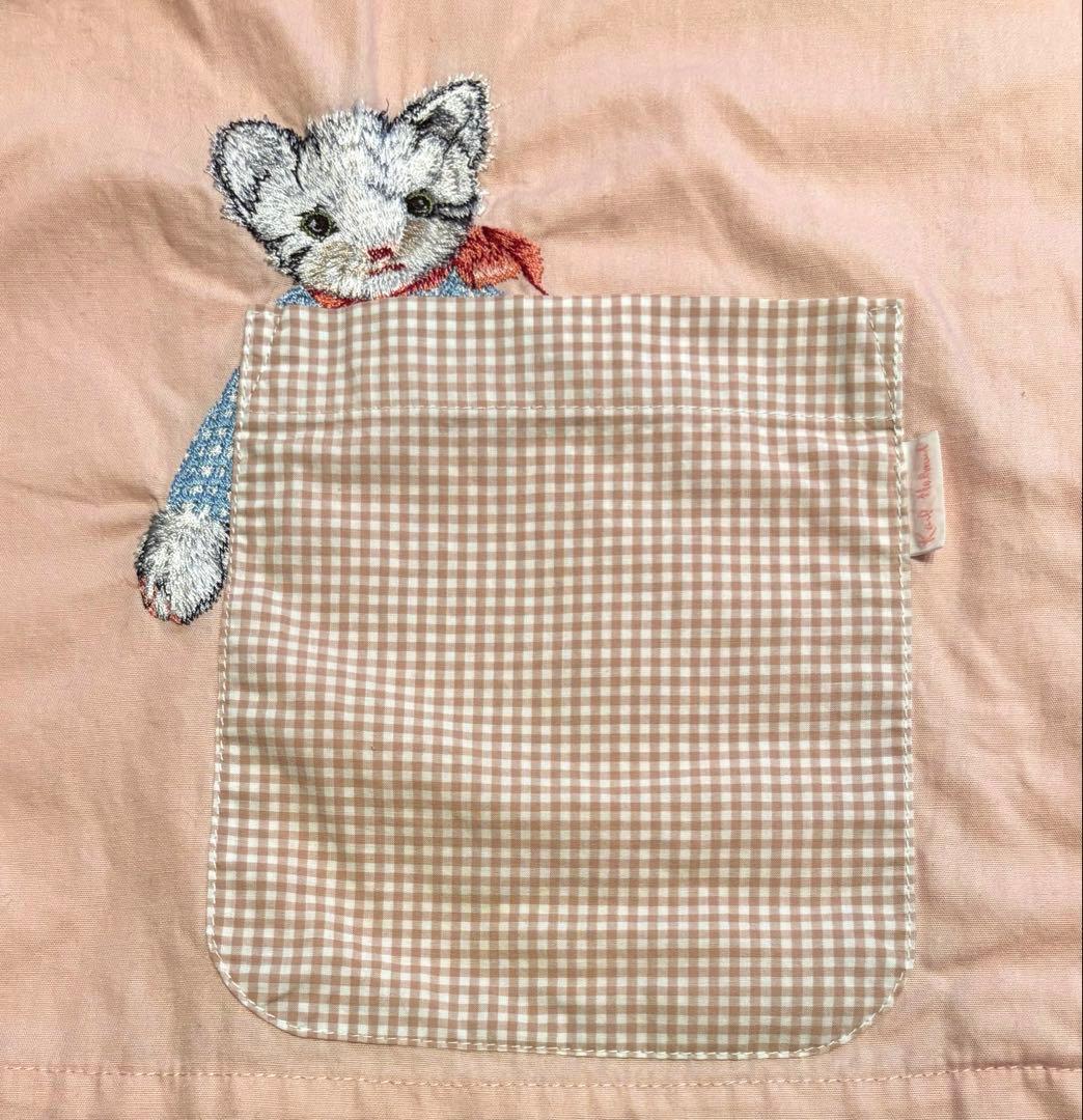 ピンクハウス☆カールヘルム　ジップアップジャケット　ねこ　うさぎ　刺繍　ピンク