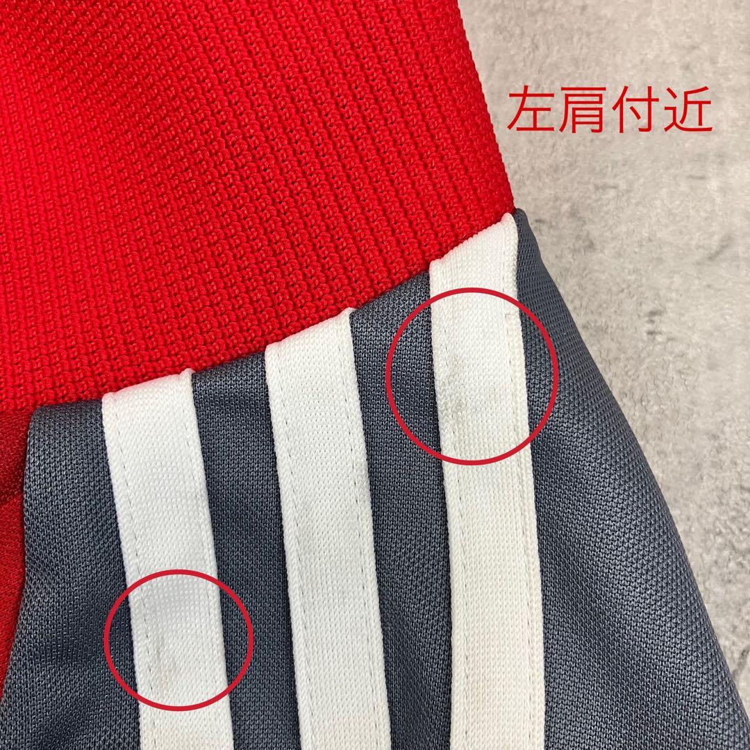 adidas リヴァプールFC トラックジャケット 日本製 古着 刺繍 赤 L