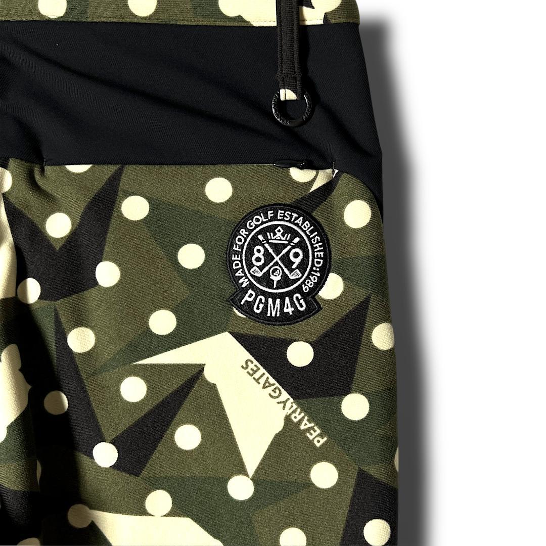 5 パーリーゲイツ カモドット柄 ストレッチ ラグウォーム ジョガーパンツ