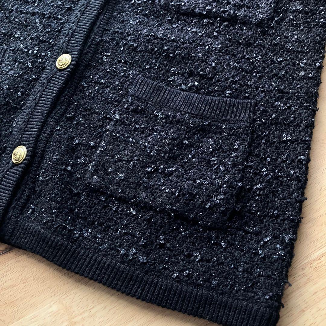 【新品同様】relume TWEEDYニットジャケット ツイード カーディガン