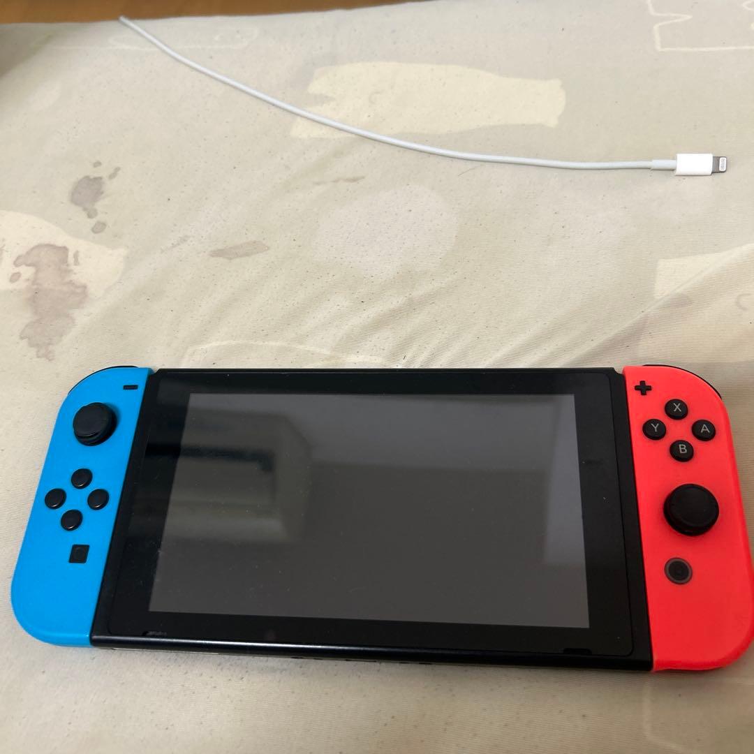 Nintendo Switch 本体 青/赤充電器以外フルセットカセットマイクラ