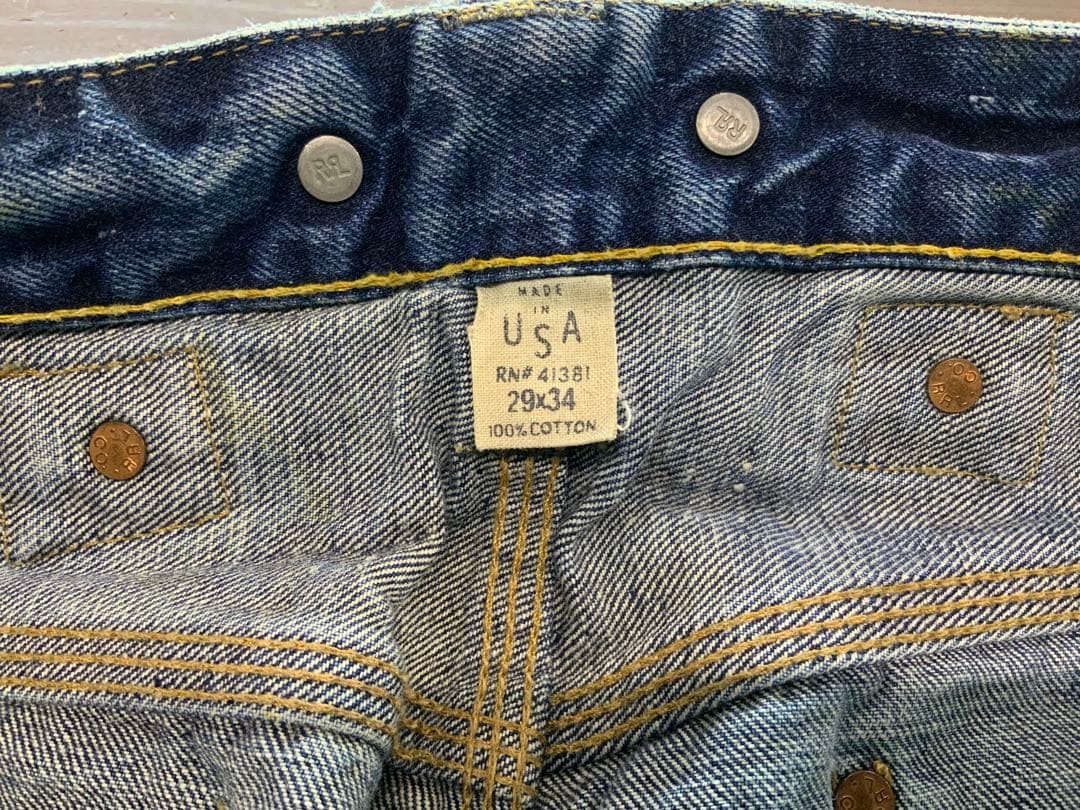 RRL ボルチモア　2nd ディストレスト加工　ゴールデンサイズ