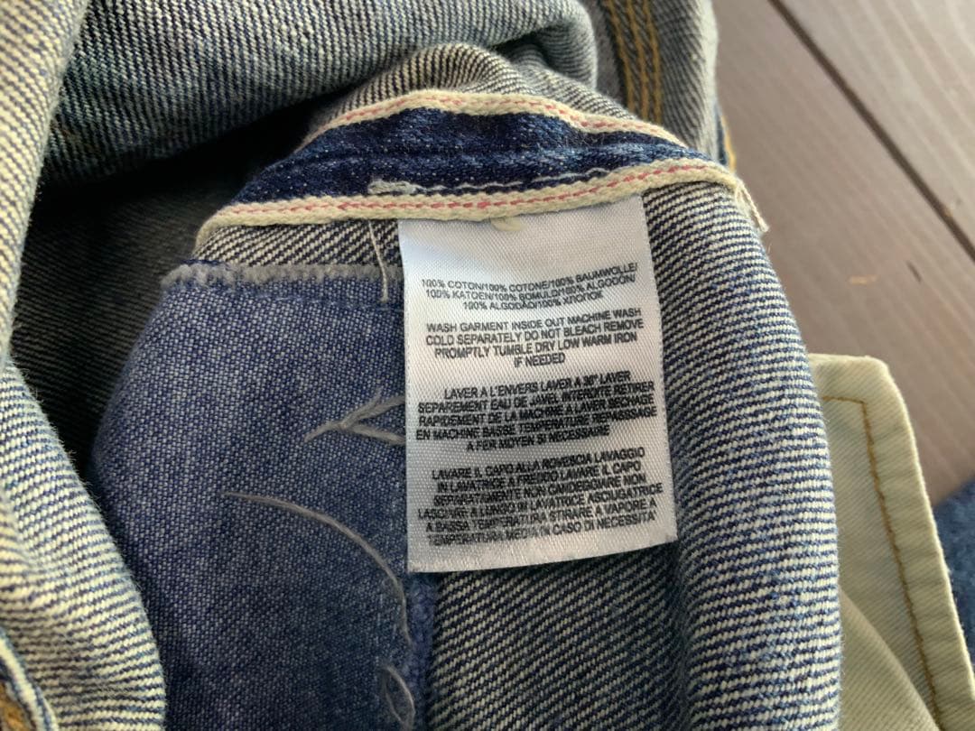 RRL ボルチモア　2nd ディストレスト加工　ゴールデンサイズ