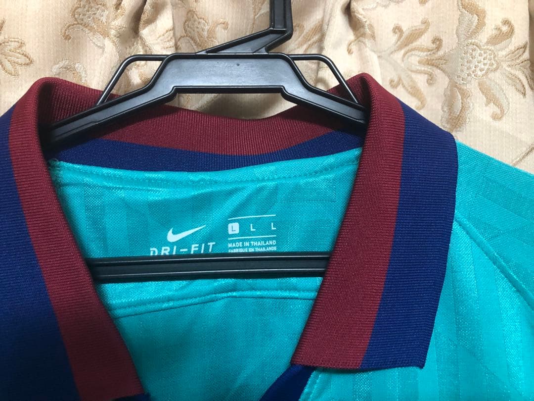 ク*デ様 [美品]バルセロナ19/20 3rd リオネル・メッシ CL仕様 Lサ