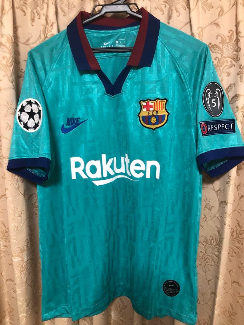 ク*デ様 [美品]バルセロナ19/20 3rd リオネル・メッシ CL仕様 Lサ