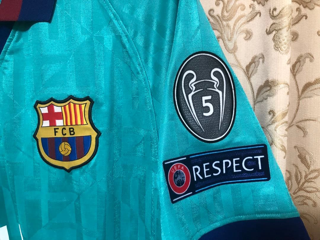 ク*デ様 [美品]バルセロナ19/20 3rd リオネル・メッシ CL仕様 Lサ