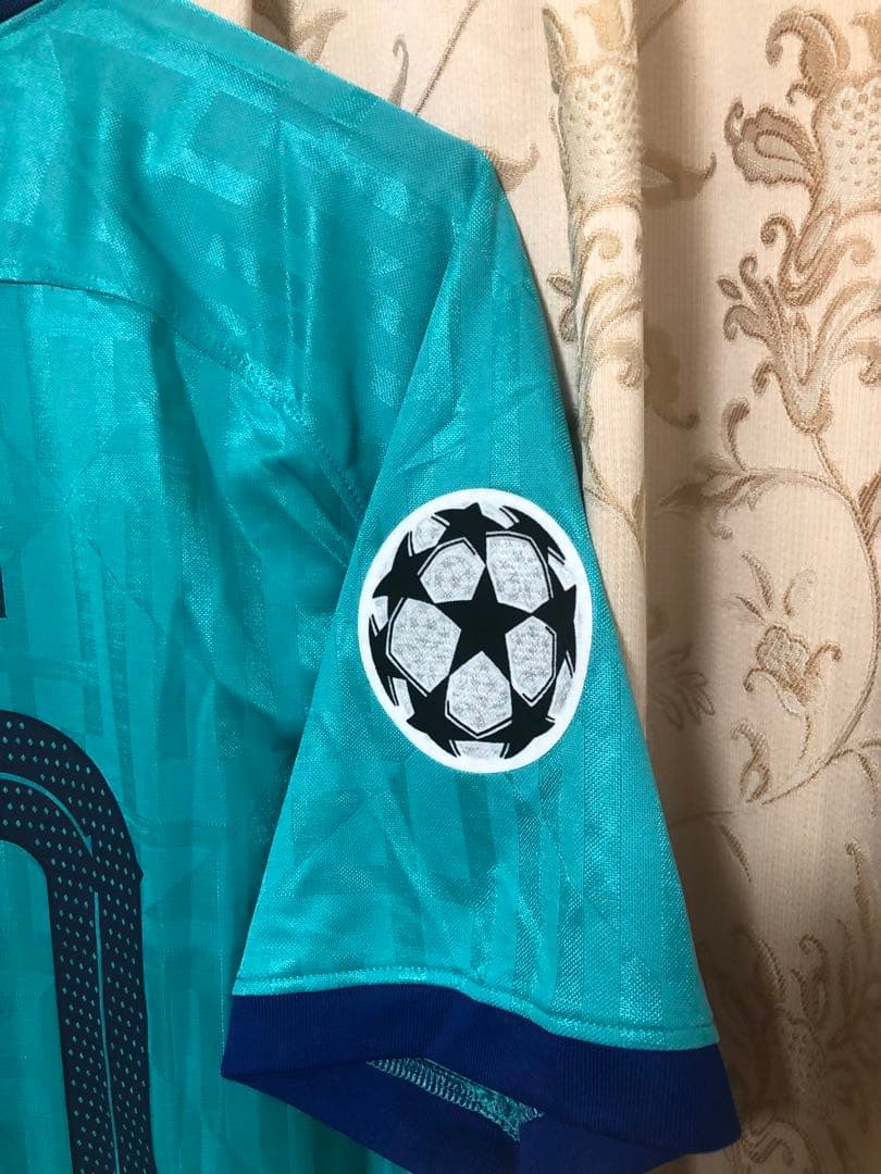 ク*デ様 [美品]バルセロナ19/20 3rd リオネル・メッシ CL仕様 Lサ