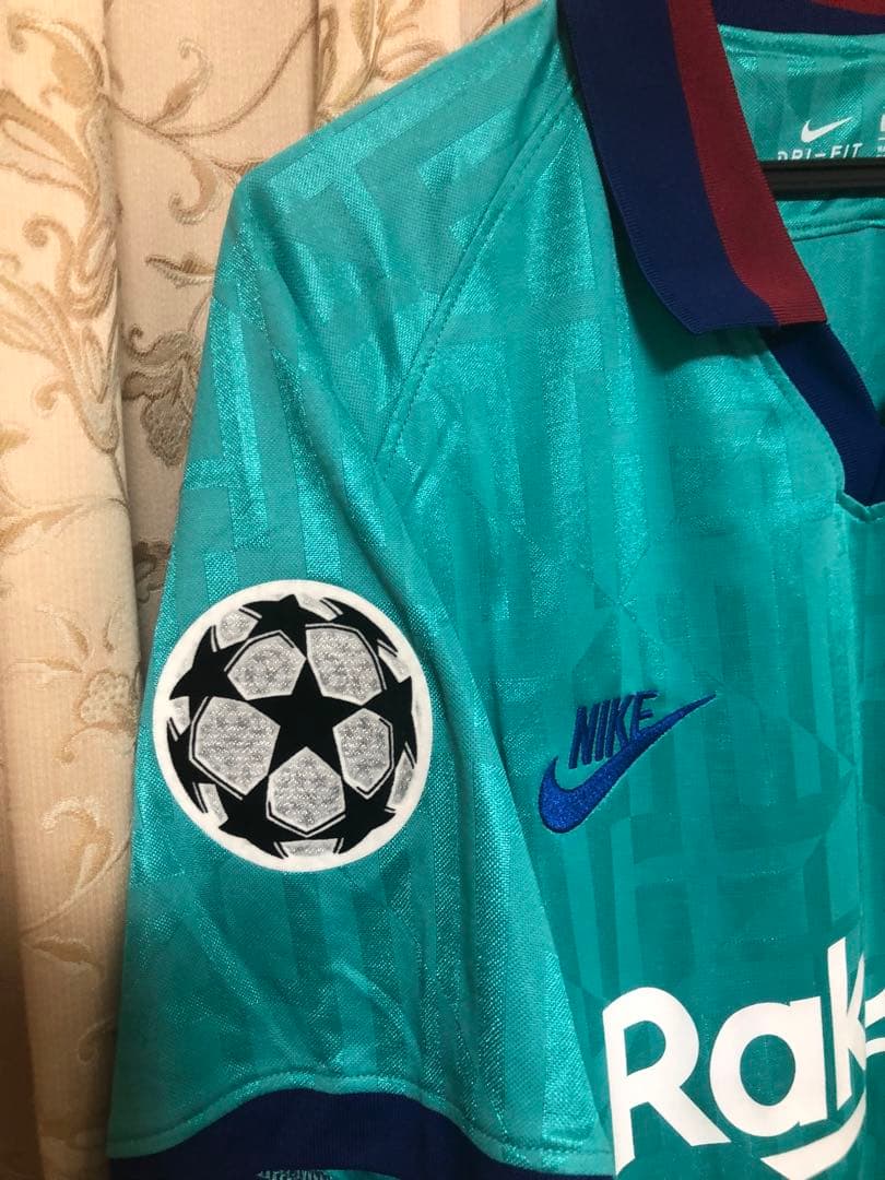 ク*デ様 [美品]バルセロナ19/20 3rd リオネル・メッシ CL仕様 Lサ