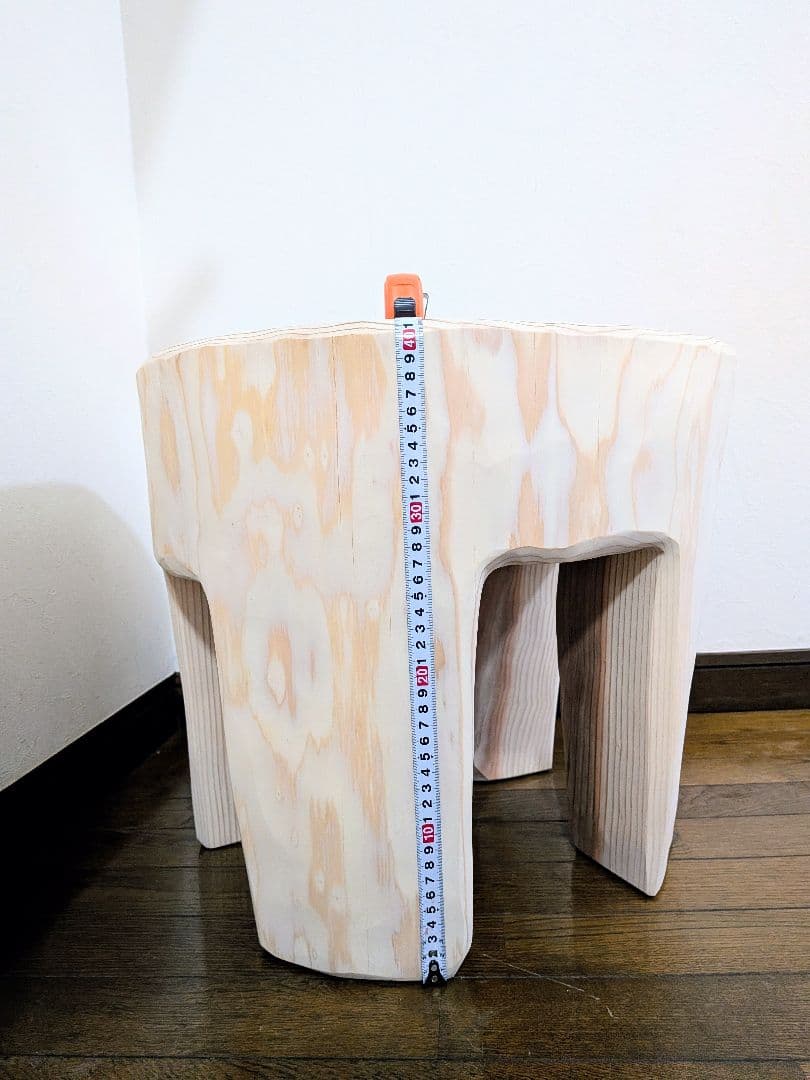 丸太スツール　丸太サイドテーブル　スギ