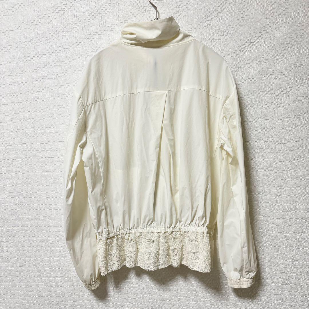 【美品】マスターバニーエディション レース 切替 ブルゾン ゴルフウェア 白 1