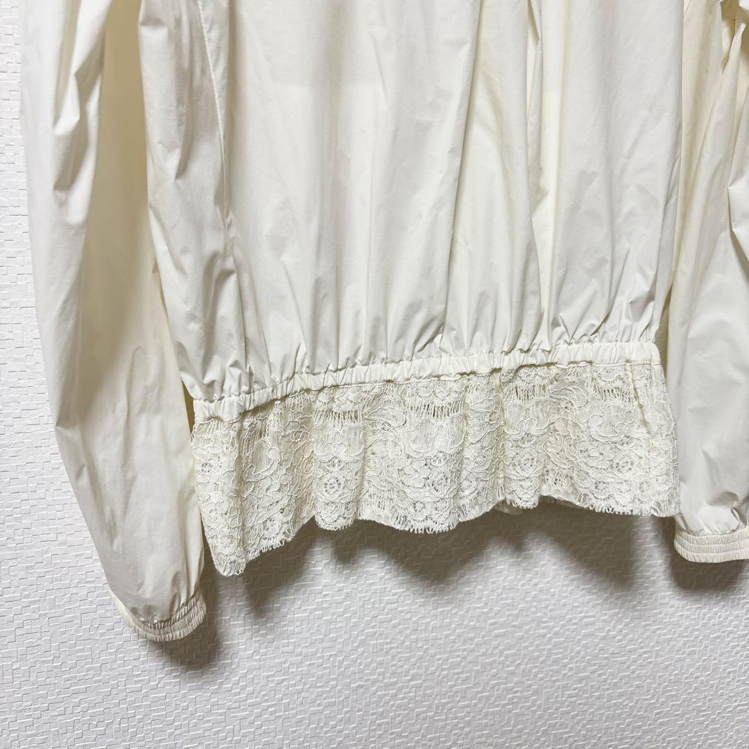 【美品】マスターバニーエディション レース 切替 ブルゾン ゴルフウェア 白 1