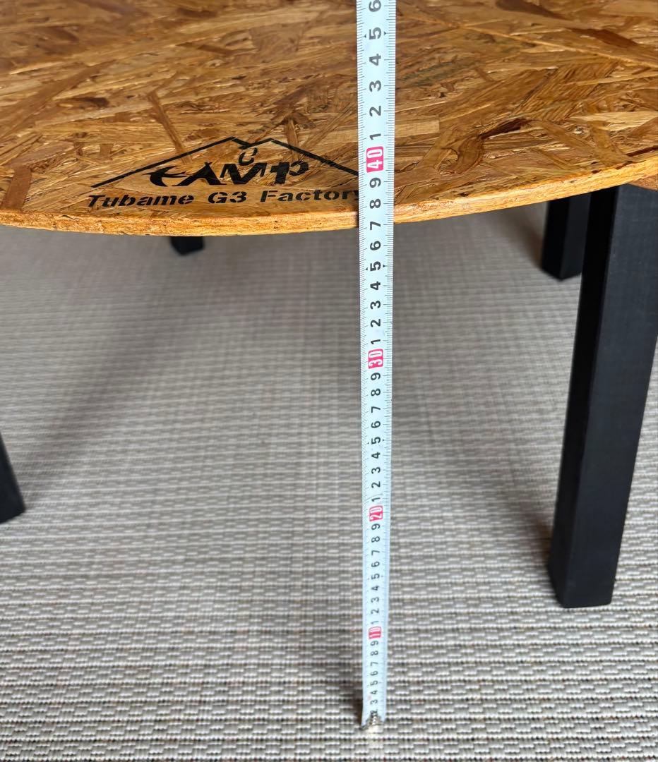 分割円卓80 チークニス仕上げ　SRT80t