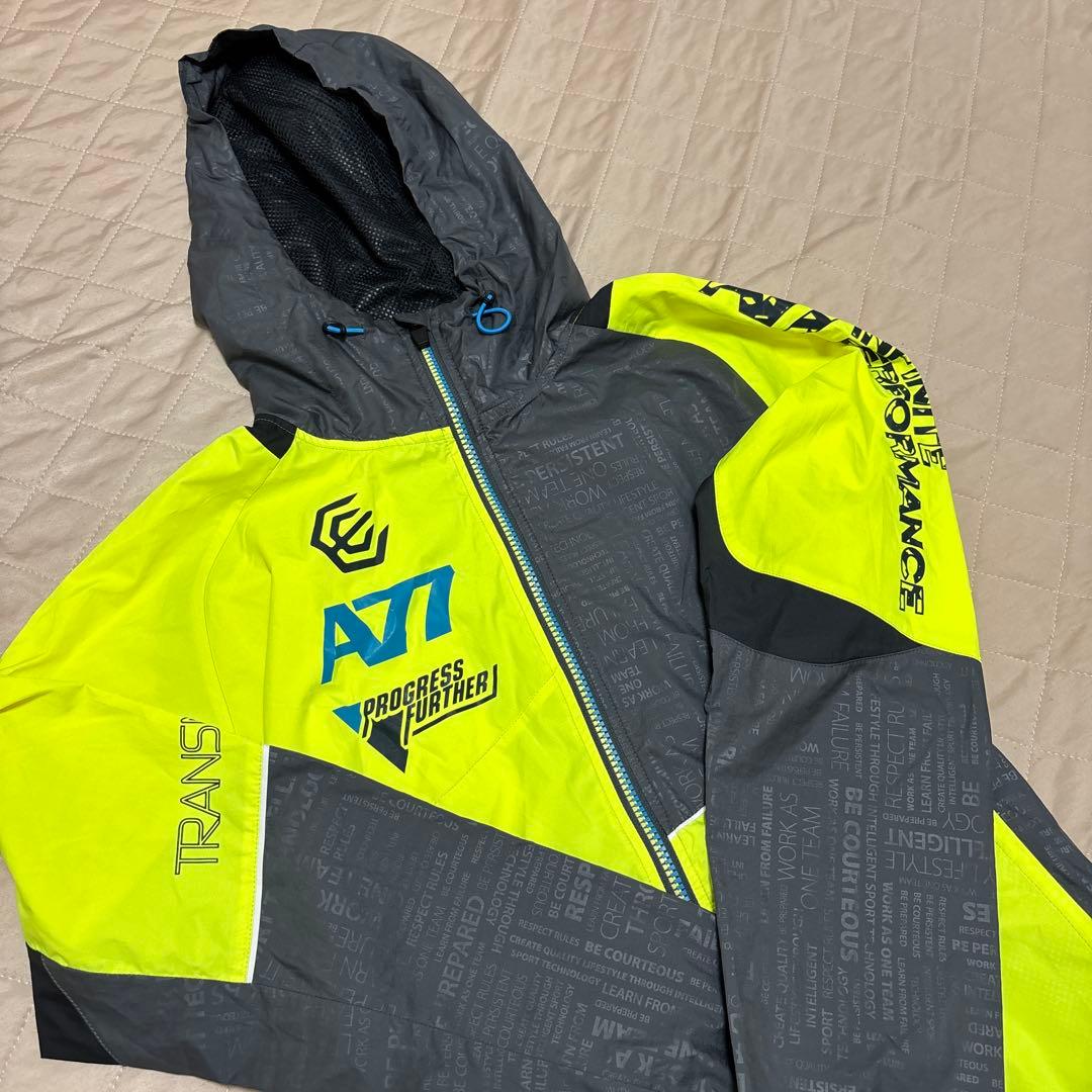 asics A77 ジャージ上下セットMサイズ　イエロー&グレー