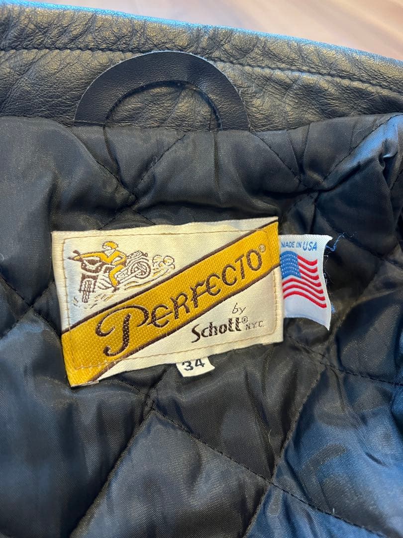 schott 609 34 レザーダブルライダースジャケット ショット 618