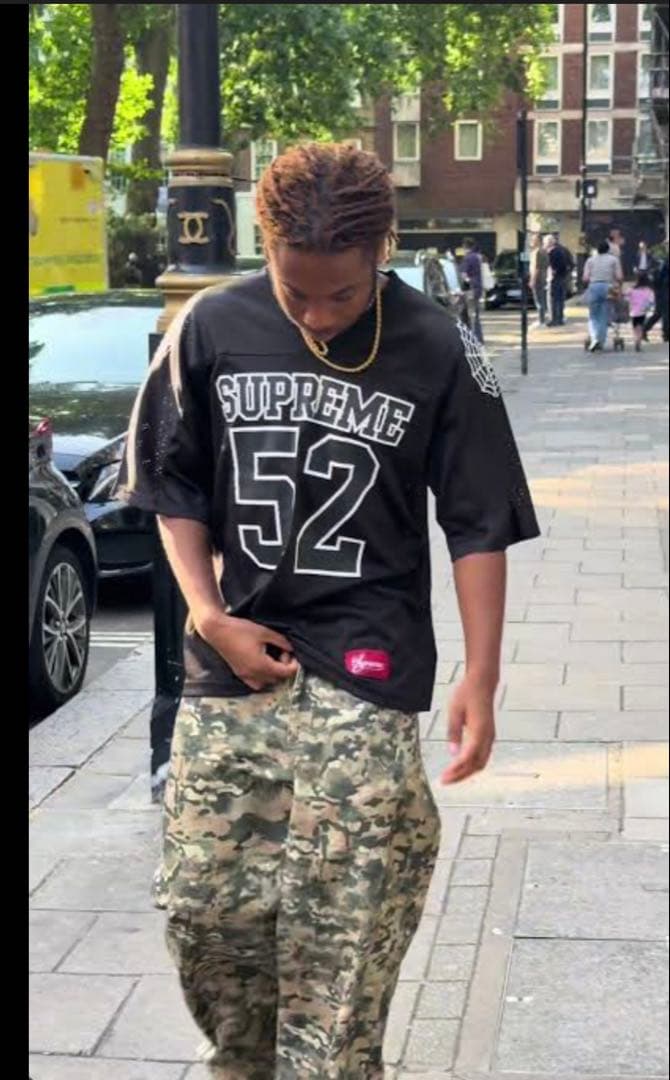 シャツ Supreme Spiderweb Football Jersey \"Black