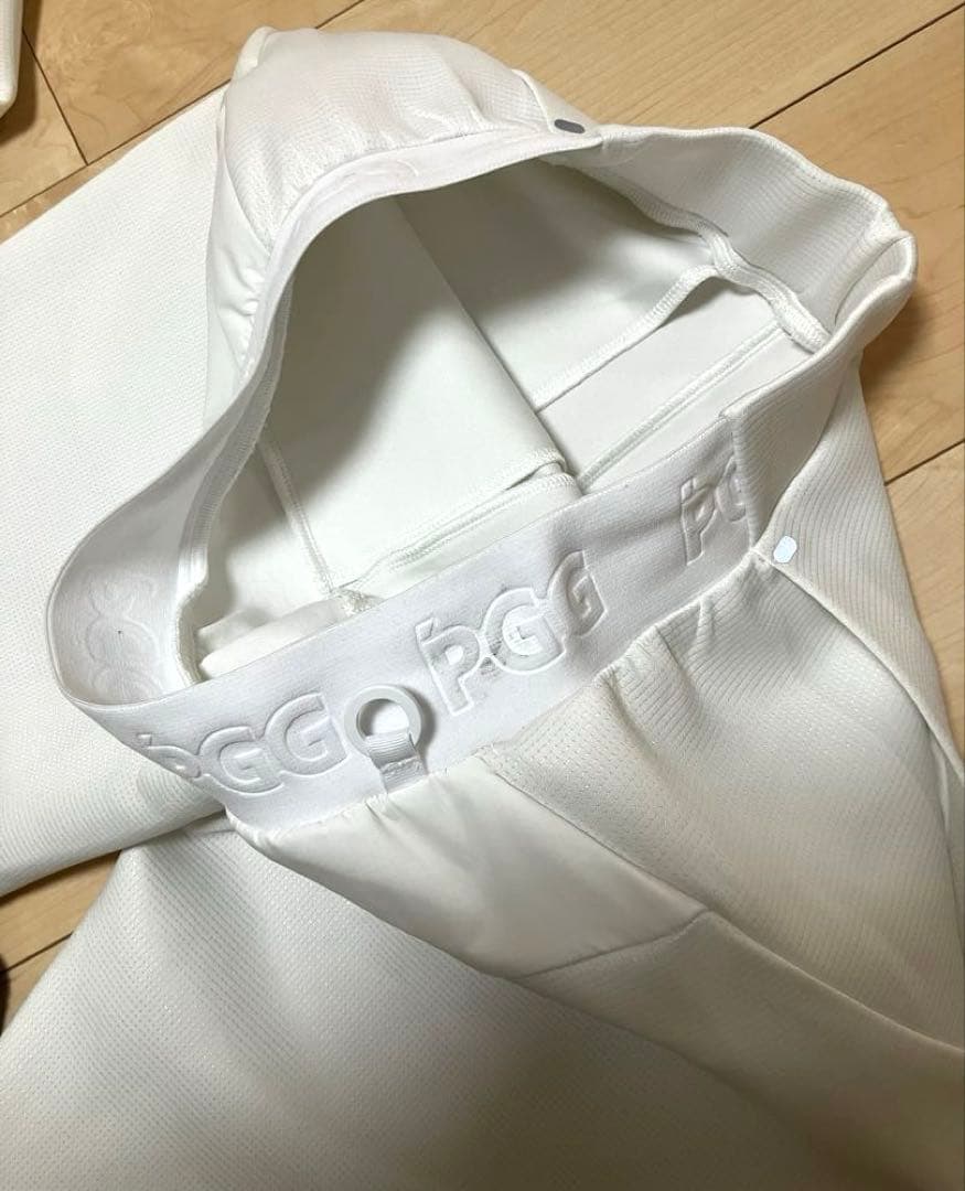 【美品】パーリーゲイツ　PGG セットアップ　セット　パーカー　ゴルフ　白