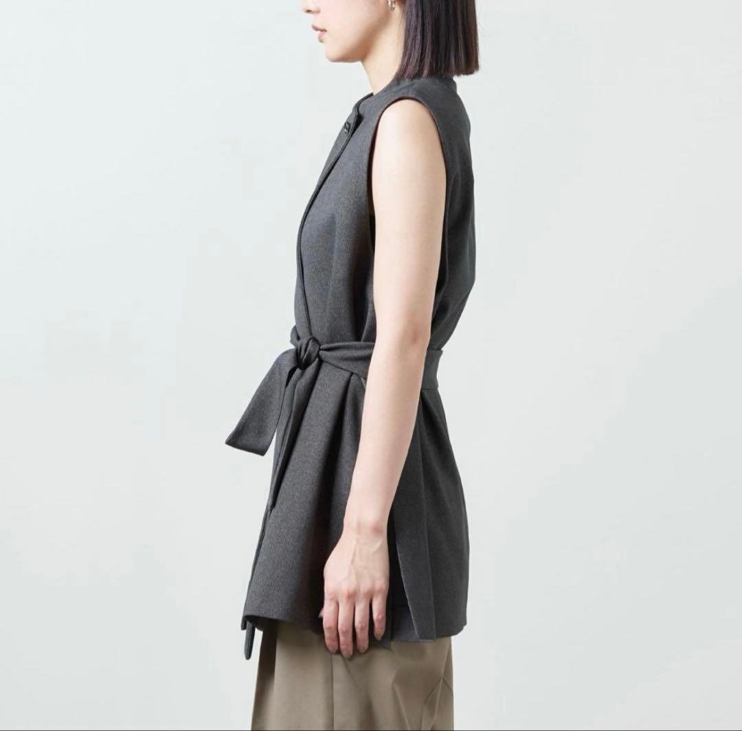 タグ付き未使用 マルゥユナイテッドアローズ ウエストベルトジレ ダークグレー