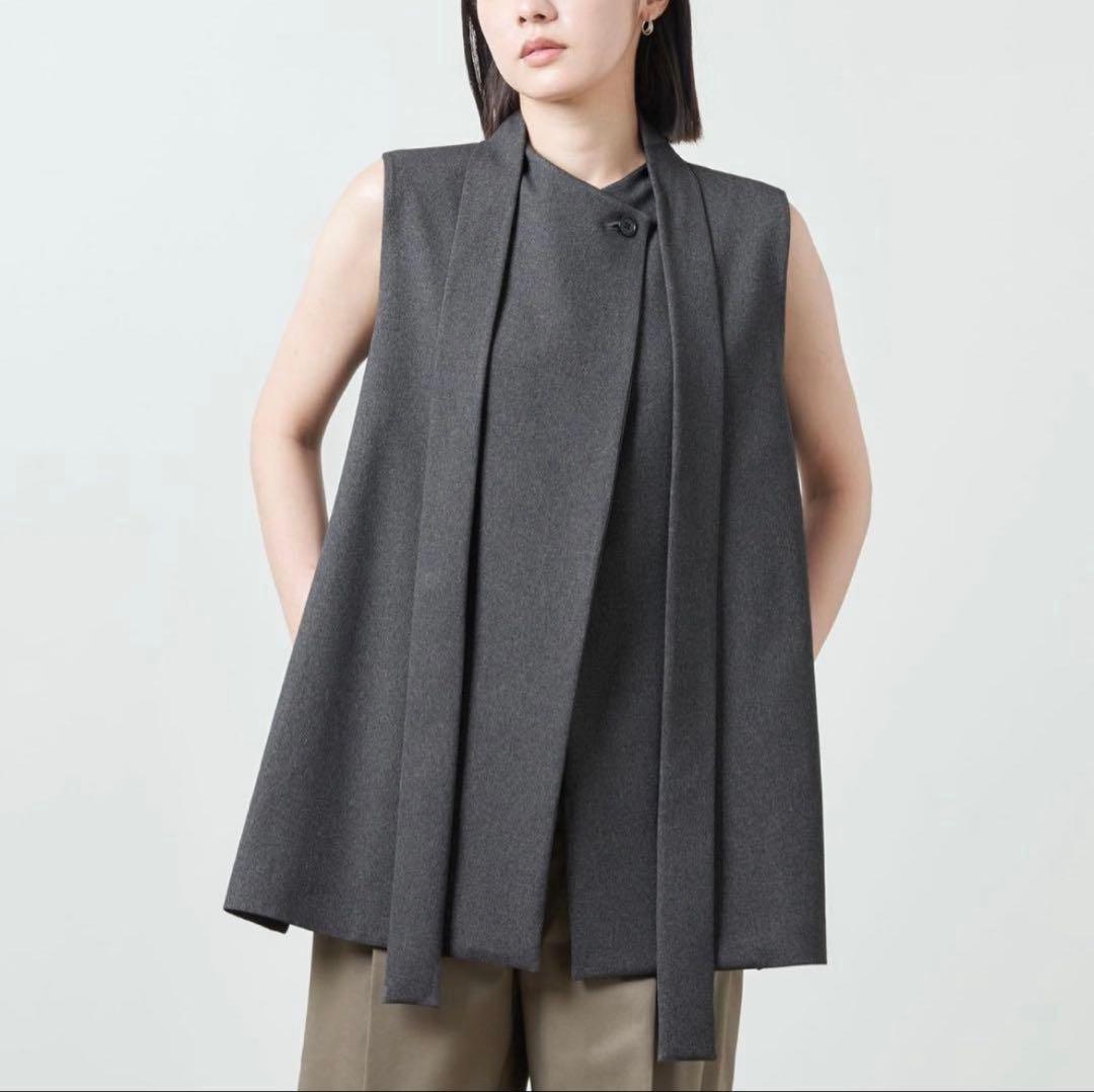 タグ付き未使用 マルゥユナイテッドアローズ ウエストベルトジレ ダークグレー