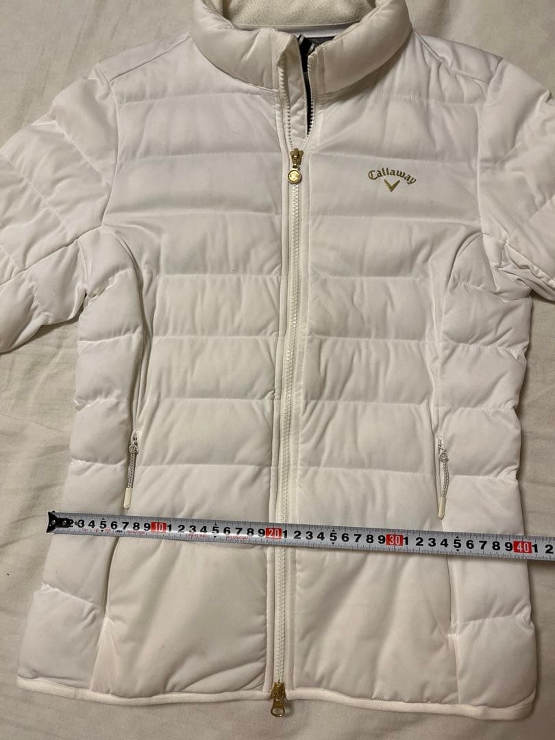 ［中古品］Callaway ゴルフウェア　レディースジャケット L ホワイト