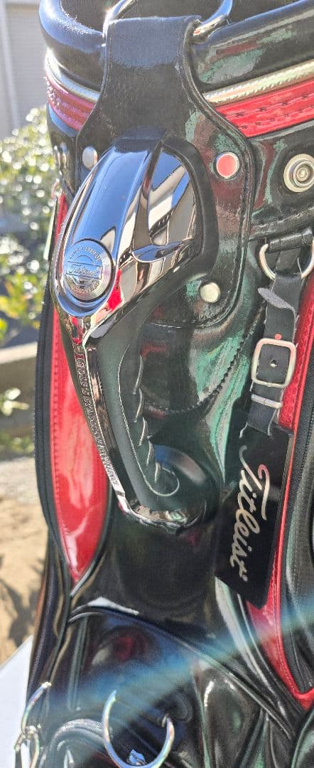 Titleist 9.5型3点式エナメルキャディバッグ&3点ヘッドカバーセット